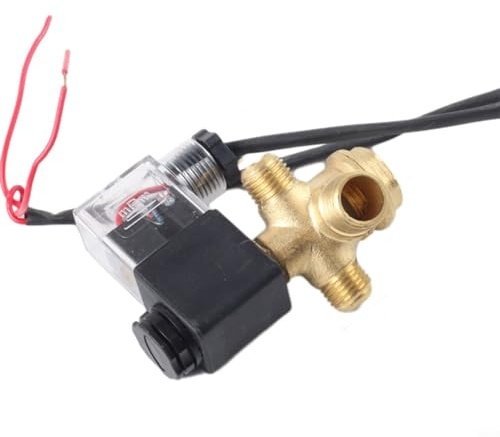 for HPLIVE Automatic Pneumatic Drain Valve, Solenoid Valve, Mute Switch, Oil-Free, Off Exhaust Gas Check Valve, Air Pump Compressor for Condensate Management of Air Compressor 230 V (C)