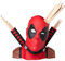 Grupo Erik: Portapenne Deadpool | Porta Penne Marvel Deadpool in resina 18 x 16 x 16 cm, Portapenne simpatico da scrivania, Deadpool e Wolverine Gadget, Deadpool Gadget Ufficio
