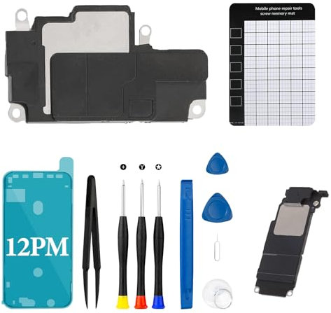 MrR.OMW for iPhone 12 Pro Max Loud Speaker Replacement Audio Sound Buzzer Ringer Module with Complete Repair Tool Kit for A2342, A2410, A2412, A2411