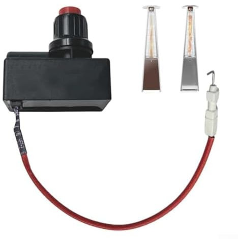 Push Button Piezo Igniter, Elektrische Druckknopf Piezo zünder, Gas-Terrassenheizungs-Sicherheitsset, Terrassenheizer, für Feuergruben Grille Öfen Patio Heizungen, Reparatur-Ersatzteile (NB700C1)