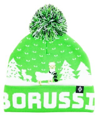 Borussia Mönchengladbach Mütze „Winterscape“ | Offizieller Fanartikel Fohlenshop | Stylische Wollmütze für Herren & Damen mit Gladbach-Design | Warm & Unisex Gladbach Mütze