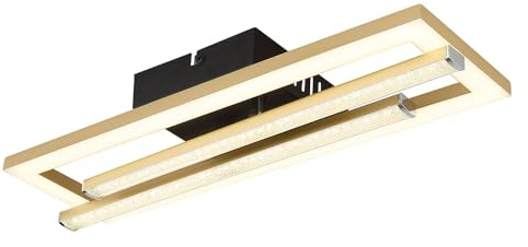 Ceiling Light Living Room Light LED Moveable Crystals Gold Black