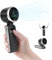 HONEYYEAR Portable Handheld Turbo Fan, 3600mAh Battery Operated with LED Display, Mini Portable, 180°Adjustable, 5 Speeds, Handheld/Neck/Desk 3 in 1 Personal Hand Fan black