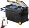 BougeRV CRD2 49L Glacière Portable à Double Porte Deux Zones avec Roues Congélateur Réfrigérateur à Compression 12/24V 220V pour Voiture Camping Voyage Bateau Contrôle APP -20~20°C (Poignée Aluminium)