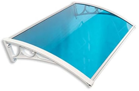 Front Door Canopy, Outdoor Rain Shelter Awning Canopy Window Roof Cover Awning Patio Door Canopies for Door Porch Canopy Rain Protector Polycarbonate Roofing Sheets