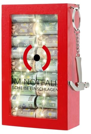 Lustige Notfallbox mit Hammer, Hochzeitsgeschenke für Brautpaar Lustige Geldgeschenke für Hochzeit Geburtstagsgeschenk Personalisierte Geschenkidee Geld Süßigkeiten Holzkiste Geschenk Weihnachten