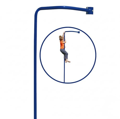 SPIELTURMKING Feuerwehrstange 2,70m für Spielturm, Kletterstange aus | verzinktem Stahl, Robust, Blau, UV-beständig & wetterfest, Rutschstange für Garten, Spielturm Zubehör für Kinder, Modell MAX