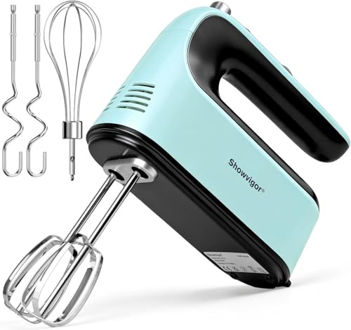 300W Electric Hand Mixer, 5 Speed Handheld Mixer