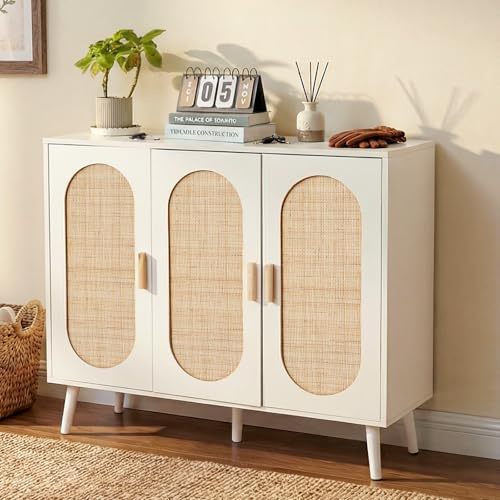 HOKEEPER Schuhschrank aus Holz, Schmaler Doppeltür (87x40x100cm),Shoe Cabinet, Schuhkipper für bis zu 24 Paar Schuhe, Schuhkommode mit Metallbeinen, Weiß & Braun, Flurschrank Schmal