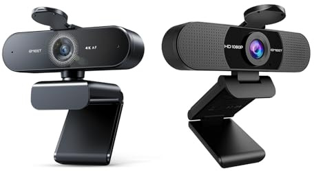 EMEET C960 1080P & NOVA 4K Webcam - 4K UHD mit PDAF Autofokus und 73° Weitwinkel für hochwertige Videokommunikation