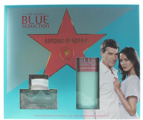 Antonio Banderas Blue Seduction 2 Piece Set - Eau De Toilette 50ml - Body Lotion 100ml