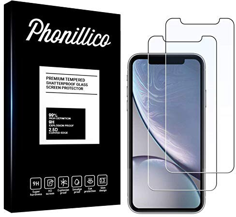 PHONILLICO [Pack de 2] Verre Trempe pour iPhone 11 / iPhone XR - Film Protection Ecran Verre Trempe Ultra Resistant [Lot de 2] Vitre Ecran Protecteur Anti Rayure Sans Bulle d’Air Dureté 9H