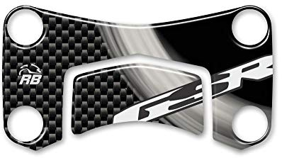 Resin Bike Adhesivos de Moto Compatibles con Suzuki GSR 600 2006-2010. Protección Horquilla Placa de Dirección de Choques y Arañazos de Moto. Adhesivo 3D Resinado Efecto Carbono - Made in Italy