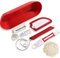 Breadsmart Kit de panification artisanale - Ensemble de 5 fournitures de boulangerie pour PC - Lame, grattoir, fouet, panier à pâtisserie et doublure en coton