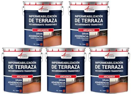 Pintura impermeabilizante para terraza - Revestimiento exterior a base de resina: ARCADECK - Teja - ARCANE INDUSTRIES