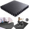 RHP 6 x Eva-Schaum-Matten Fliesen Gym Bodenmatte Garage Werkstatt Puzzle Matte Trainingsmatten Puzzlematten für Bodenschutz, Büro, Fitnessraum, Garage, Fitnessgeräte, Fitness, Yoga
