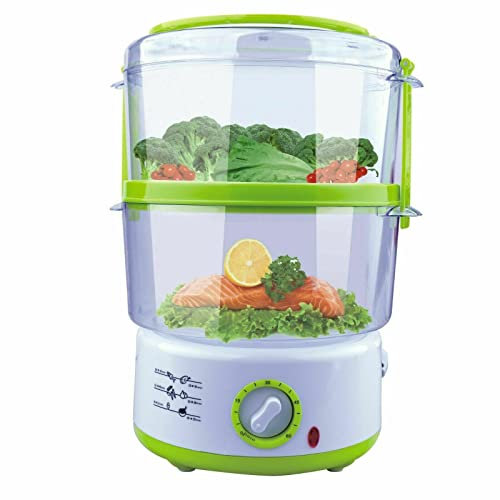 Hoomei HM-5925 Vaporiera elettrica 2 livelli Capacità 5 L litri 500 W Cottura a vapore