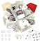 HAPPY BOX ® – Überraschungsbox – hochwertiges Papier & Verarbeitung – Explosionsbox mit modernen Stickern und Stift – DIY Box – Explosionsbox Hochzeit inkl. Anleitung (Creme-Weiß)