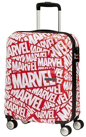 American Tourister Wavebreaker Disney - Spinner S Handgepäck, 55 cm, 36 L, Mehrfarbig (Marvel Logo)
