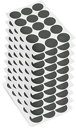 Emuca 4026623 - Tapa tornillos, adhesiva, D. 20 mm, Gris Antracita, 150 UD.