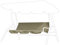 Schaukelsitzbezug, Schaukelsitzkissenbezug, wasserdichte Gartenschaukel Bezug, 3-Sitzer Kissenbezug, 150 x 50 x 10 cm (Beige)