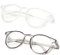 ALWAYSUV 2er Pack Schutzbrille Antibeschlag Stilvolle runde, klare Schutzbrille Kratzfest mit Blaulicht-Schutzbrille für Frauen Männer