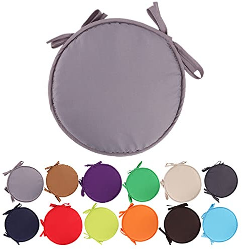 Cuscini Colorati per Sedie da Interno/Esterno - Sedili Rotondi per Patio e Mobili da Giardino - Diametro 30/38 cm