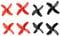 Baoblaze 8pcs 4-Blätter Blade Propeller CW CCW Spare Parts Kit for HS210 H36 E010 T36 NIHUI NH010, rot schwarz