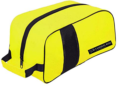 Waterproof Sports Boot/Shoe/Travel Bag for Football Cricket Rugby Golf Toiletry Gym for Men/Women (Yellow)