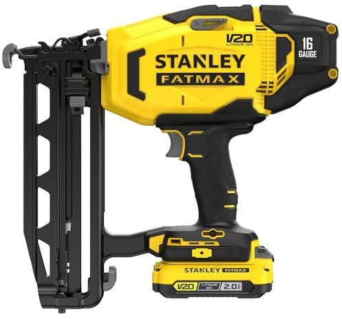 STANLEY Finishing Nailer V20 Li-Ion 18V 16Ga, Nail Diameter 1.6mm