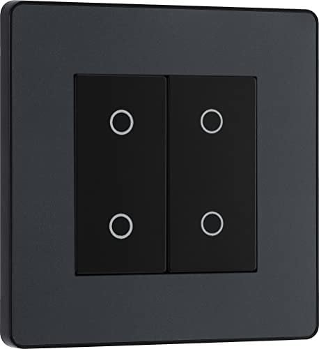 BG Electrical Evolve Double Touch Dimmer Switch, 2-Way Master