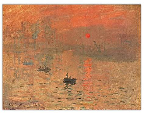 5D Diamond Art Kits Full Drill Diamond Painting Kits für Erwachsene Kinder Claude Monet《Impression Sunrise》