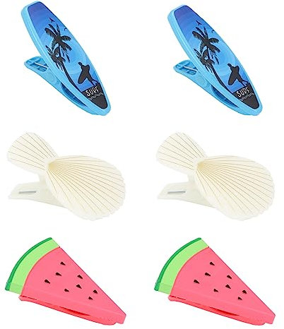 Gukasxi 6 Stück Strandtuch Klammern Strandtuch Clips Beach Handtuch Klammern Handtuchklemmen Badetuchklammern für Strandliegen Pool Handtuch Clips für Strandtuch, Badetuch, Pool, Wäscheleine