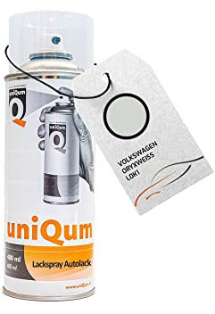 uniQum Autolack Spraydose fürs Auto für VOLKSWAGEN ORYXWEISS L0K1 Autolack Reparatur 400 ml