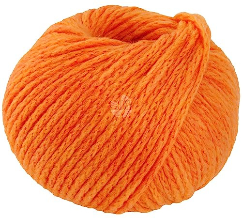 LANA GROSSA Cool Merino Big | Voluminöses Kettengarn aus klassischer Merinowolle | Handstrickgarn aus 90% Schurwolle & 10% Polyamid | 50g Wolle zum Stricken & Häkeln | 90m Garn FB 222