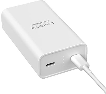 LIMETA EB40 Power Bank 10,000mAh Compact External Battery Pack 36W Fast Charging Smart App Control & Locator Function Portable Charger for iPhone, iPad, Samsung Galaxy, Pixel, and More