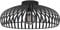 EGLO Deckenlampe Mogano 3, Deckenleuchte im monochromen Design, Wohnzimmerlampe aus Metall in Schwarz, Lampe Decke, Flurlampe mit E27 Fassung, Ø 43 cm