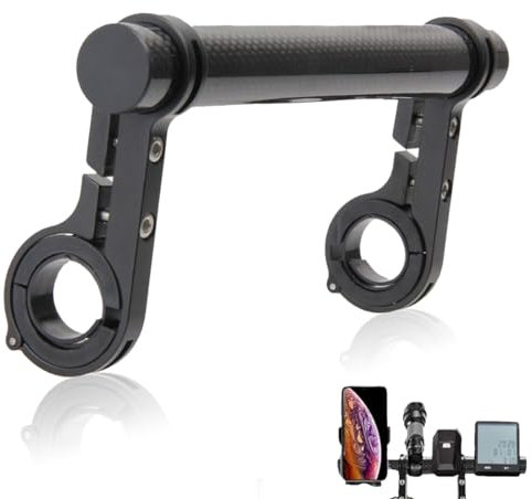 XPEX 1 Artikel 20CM fahrradlenker, Fahrrad Lenker Erweiterung, Lenkererweiterung Fahrrad mit Schraubendreher, Lenker Extender fuer Lenker, Aluminiumlegierung für GPS, Kamera, Taschenlampe, Phones