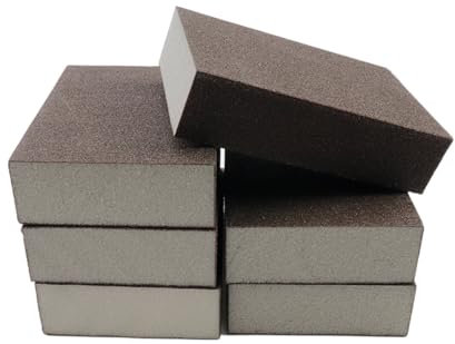 LC LICTOP Sanding Sponge Sanding Blocks Polished Elastic Sanding Block Extra Fine 6pcs (400-600 Grit)