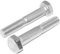 Viti a testa esagonale M12 x 120, 4 pezzi in acciaio inox A2/V2A, viti esagonali con codolo DIN 931/ISO 4014, viti per macchina
