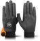 LOVMEAD Winter Golfhandschuhe Herren Linke/Rechte Hand Mit Ball Marker Warm Paar, WinterSof Kaltes Wetter Golf Handschuh Beide Hände Weicher Komfort (Schwarz, L)