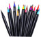 Lurrose 1 Satz 20St verschiedene Farbstifte Stift mit weichen Spitzen Bürstenspitzen aus Nylon 20 verschiedene farbige Stifte Comics Aquarellpinsel Bürstenkopf einstellen Aquarellstift