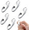 CHENNAN 5 Stück Diebstahlsicherung Reißverschluss Abnehmbar Zipper Clip Doppelte Kleine Karabiner Clips Hält den Reißverschluss Geschlossen für Gepäck, Rucksack, Geldbörse,Stiefel,Jacken (Silbrig)