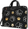 AABSTBFM San Francisco bedruckte Laptoptasche – Laptop-Hülle – moderne Laptop-Umhängetasche Computertasche für Business, Reisen, Schule, Büro, Hundepfotenabdrücke 1, 15.6 inch