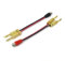 (2-Pack) Banana Plug to RCA Phono Adapter, 6inch Length, 2-Channel Stereo Audio Connector for Home Theater Systems