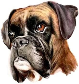 ROPEME Autoaufkleber, 22 cm (8,6 Zoll), Für Boxer-Hund, Vinyl-Autoaufkleber, Reparaturaufkleber, Windschutzscheibe, Wasserdicht, Kreative Dekoration (Hg1Fs14468)