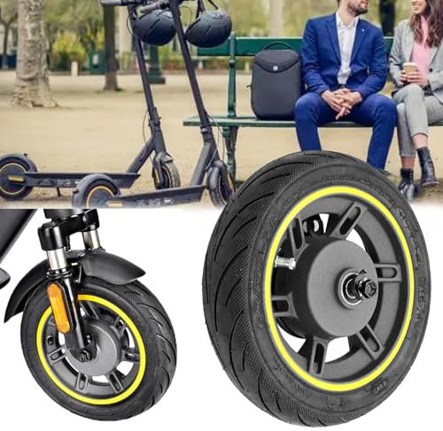 Vollreifen für Ninebot Max G30, 10 Zoll Vollgummireifen Vorderrad 60/70-6,5 Roller Ersatzräder für Ninebot Max G30 Tubeless Reifen Vorderrad Scooter Vorderrad für Ninebot Max G30 Elektroroller