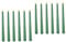 HOMSFOU 12 Pcs Colored LED Taper Candles - Battery Operated, Flameless, Plastic