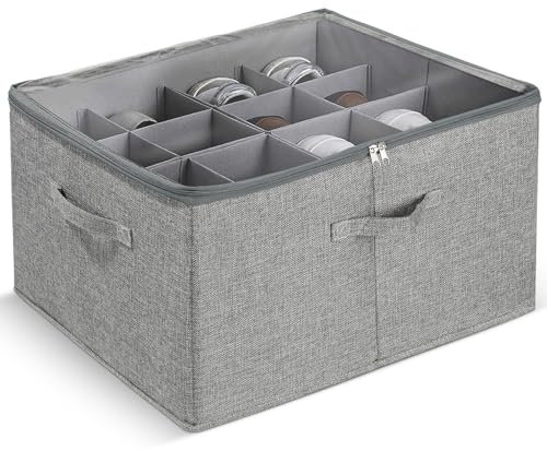 Foldable Shoe Organiser Boxes - Shoe Storage Organizer with Clear Cover and Handles for Closet, Underbed & Seasonal Organization, Shoe Box Storage Containers for Boots Heels Sneakers, Fits 12Pairs