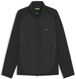 BOSS Herren J Putt Wasserabweisende jacke aus besonders elastischer Popeline Schwarz001 L